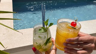 Terraza con Piscina y Cocktails en Posada Terra Santa - Palma de Mallorca