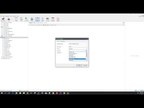 create new database and  table use navicat IDE