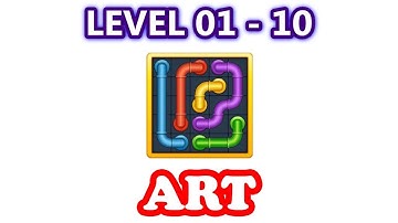 Line Puzzle: Pipe Art - Art Pack Level 1 - 10 - Walkthrough