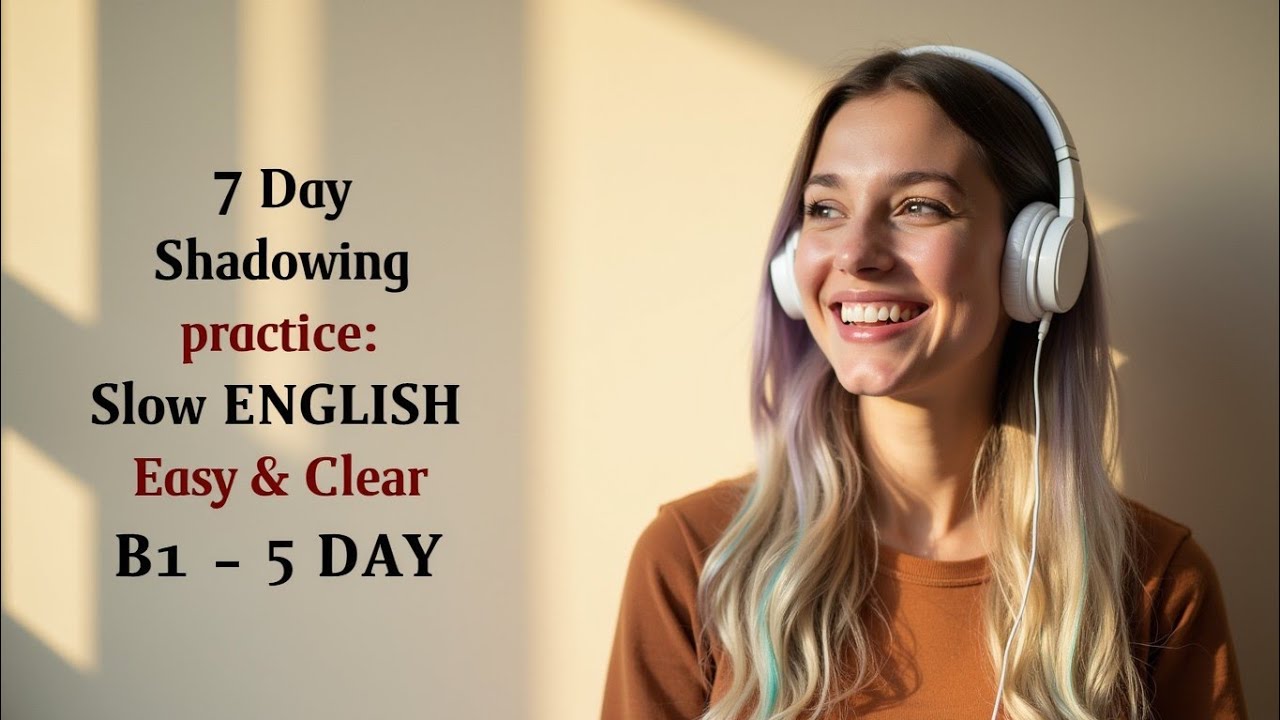 5 Day Shadowing English Speaking Practice। English Listening Podcast ...