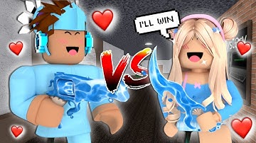 Ik heb mijn vriendje verslagen in MM2...