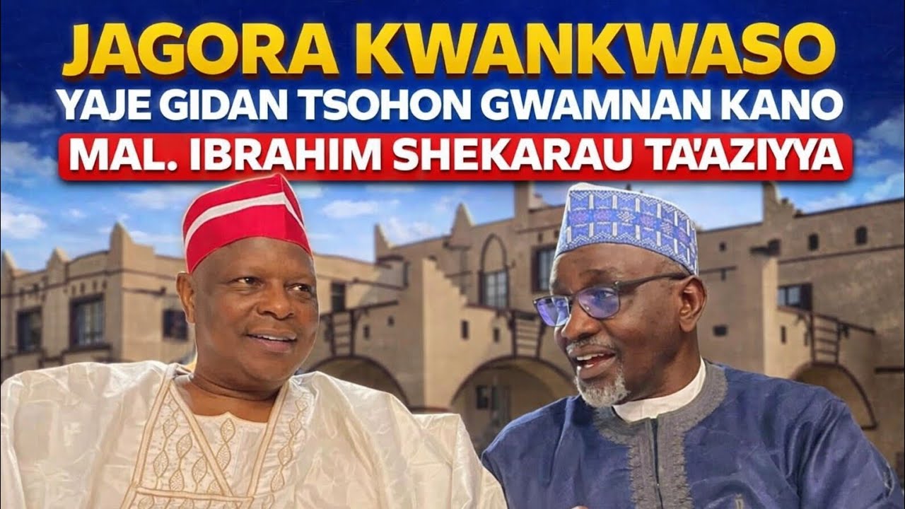 Jagora Kwankwaso Yaje Gidan Tsohon Gwamnan Kano Mlm Ibrahim Shekarau Ta'aziyya. 