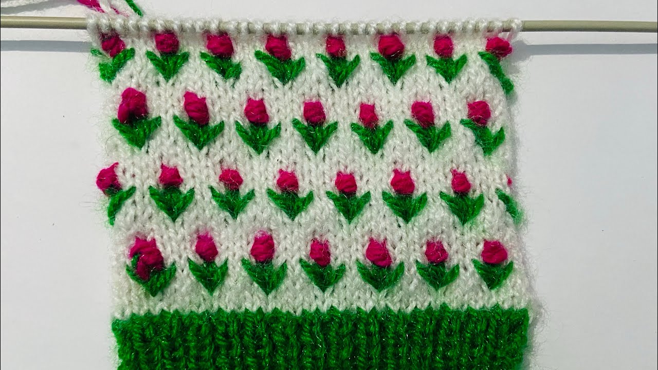 New Knitting Pattern For Two Colour,MultiColour ,Baby Sweater Design # 395 *