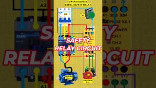 Safety Relay Circuit || How does Safety Relay work #electrical #shorts #viral #youtubeshorts