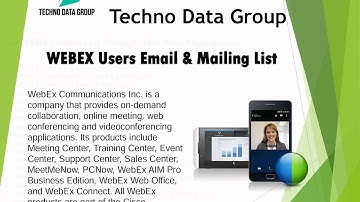 WEBEX Users Email & Mailing List