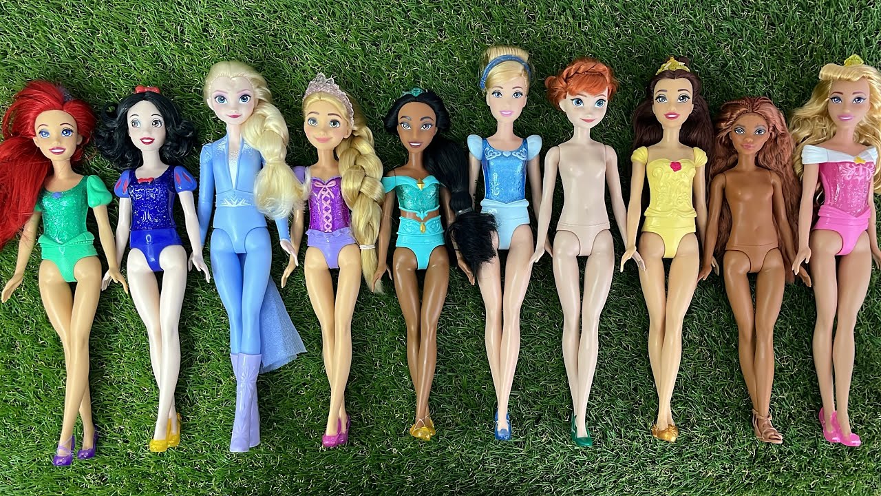 6 Minutes Satisfying with Unboxing Disney Princess MATTEL Doll Collection | Beautiful Dolls | ASMR