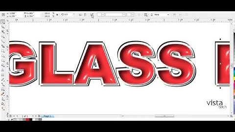 Glass Text Effect, Embossing in Corel Draw,