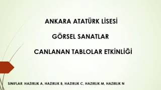 Hazırlık Sınıfları Uzaktan Görsel Sanatlar Dersi Etkinliği. 1