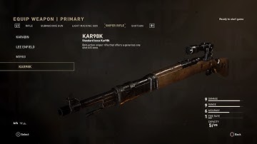 COD WW2 Best "KAR98K" Class Setup