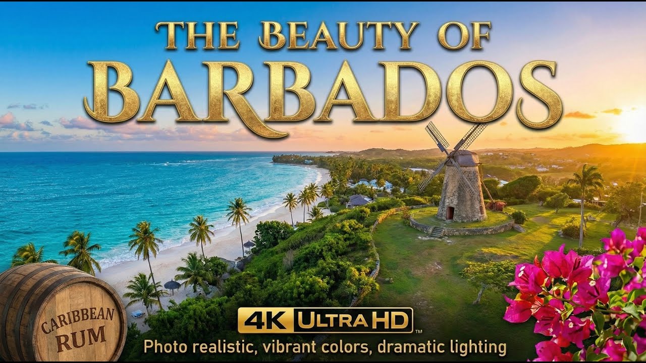 The Beauty of Barbados in 4K | Relaxing Travel Video & Tropical Paradise