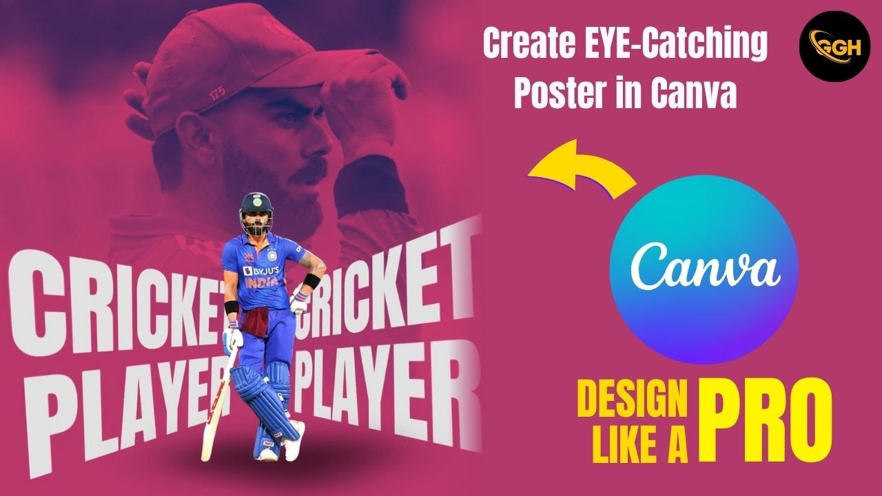 Make Viral Sports Posters in Canva | No Design Skills Needed! 🏆🖌️
