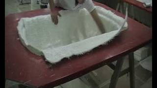 : Fibreglass vacuum moulding.