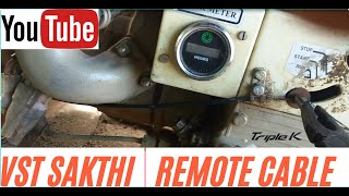 how to change  vst 130 DI  accelerate cable