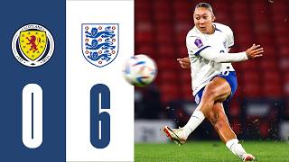 Scotland 0-6 England | Lionesses Miss Out On UEFA Nations League Semi-final | Highlights