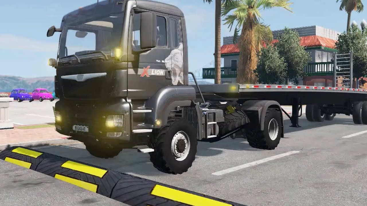 Cars vs Speed Bump #154 - BeamNG Drive