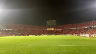 اجواء في الملعب قبل مباراه القمه بين الاهلي والرجاء البيضاوي