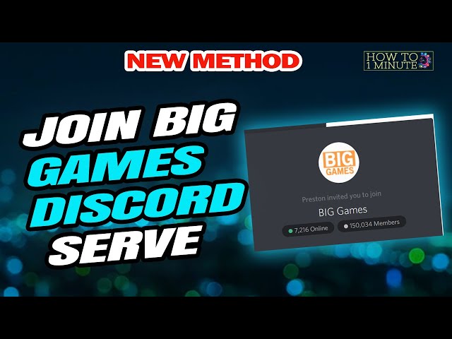 Join Big Games Discord Server 2023 