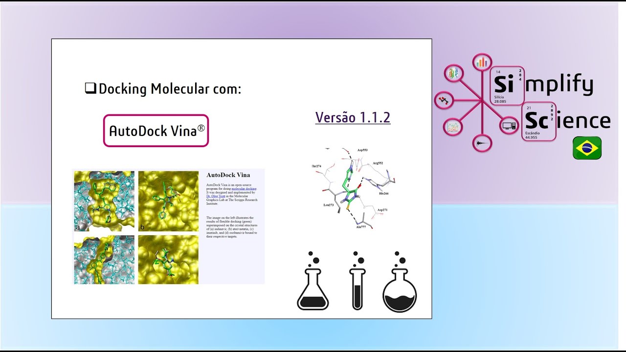 Docking Molecular com AutoDock Vina v. 1.1.2 - YouTube