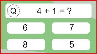 20 Addition Quiz Exercises for Kids