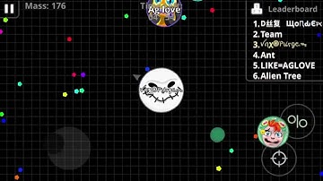 Playing Rush Mode on Agar.io Mobile with Wonder Agar and a random team-