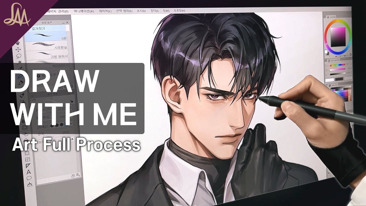 Daily Drawing✏️ [Draw with me/Clip Studio] 드로우윗미