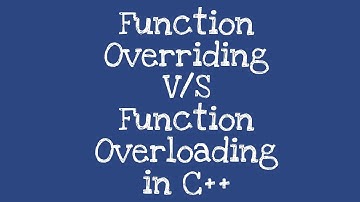 Difference b/w function overloading & function overriding in C++ | By Professor Pankaj Gupta | BIIT