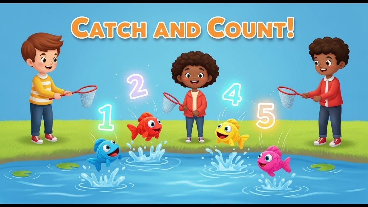 Educational Kids Song | 1 2 3 4 5 Once I Caught a Fish Alive - YouTube
