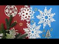 DIY: Macrame Snowflake Ornament ❄️ EASY Holiday Crafts 🎄 Christmas Tree Decorations