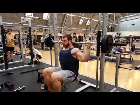 Smith Machine Shoulder Press behind the Neck 143lbs / 65kg x 6 Reps