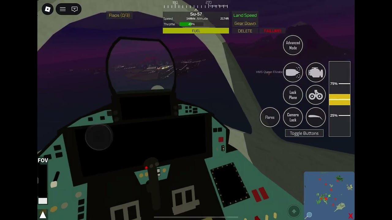 PTFS emergency landing ￼