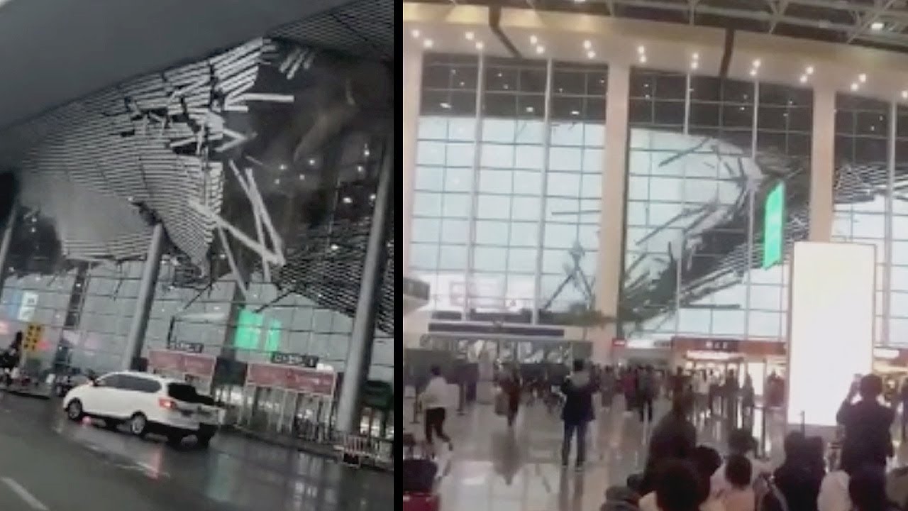 Disaster at Nanchang airport China - two views of catastrophic ...