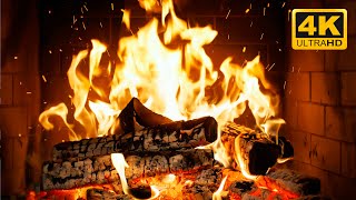 🔥 Open haard met zacht knisperend vuur en gezellige winterse sfeer (Fireplace 4K)