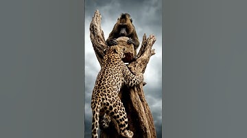 Monkey vs Leopard: The Smart Strike