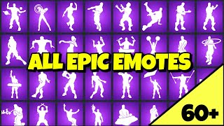 ALL 60+ *EPIC* FORTNITE EMOTES 💜 (Purple Fortnite Emotes)