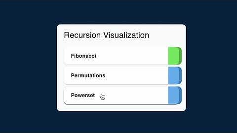 AlgoExpert SWE Project Contests Summer-Fall 2020 - Recursive Algorithms Visualization