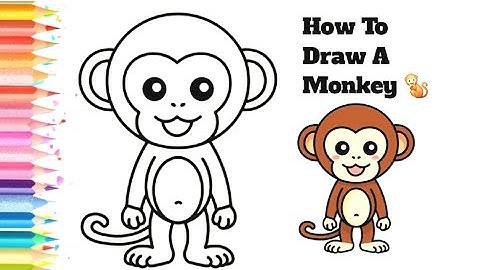How To Draw A Monkey || Monkey Drawing ||How to draw a monkey for kids|How to draw a monkey easy