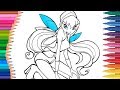 Dibujos Para Colorear De Las Winx Club En Enchantix