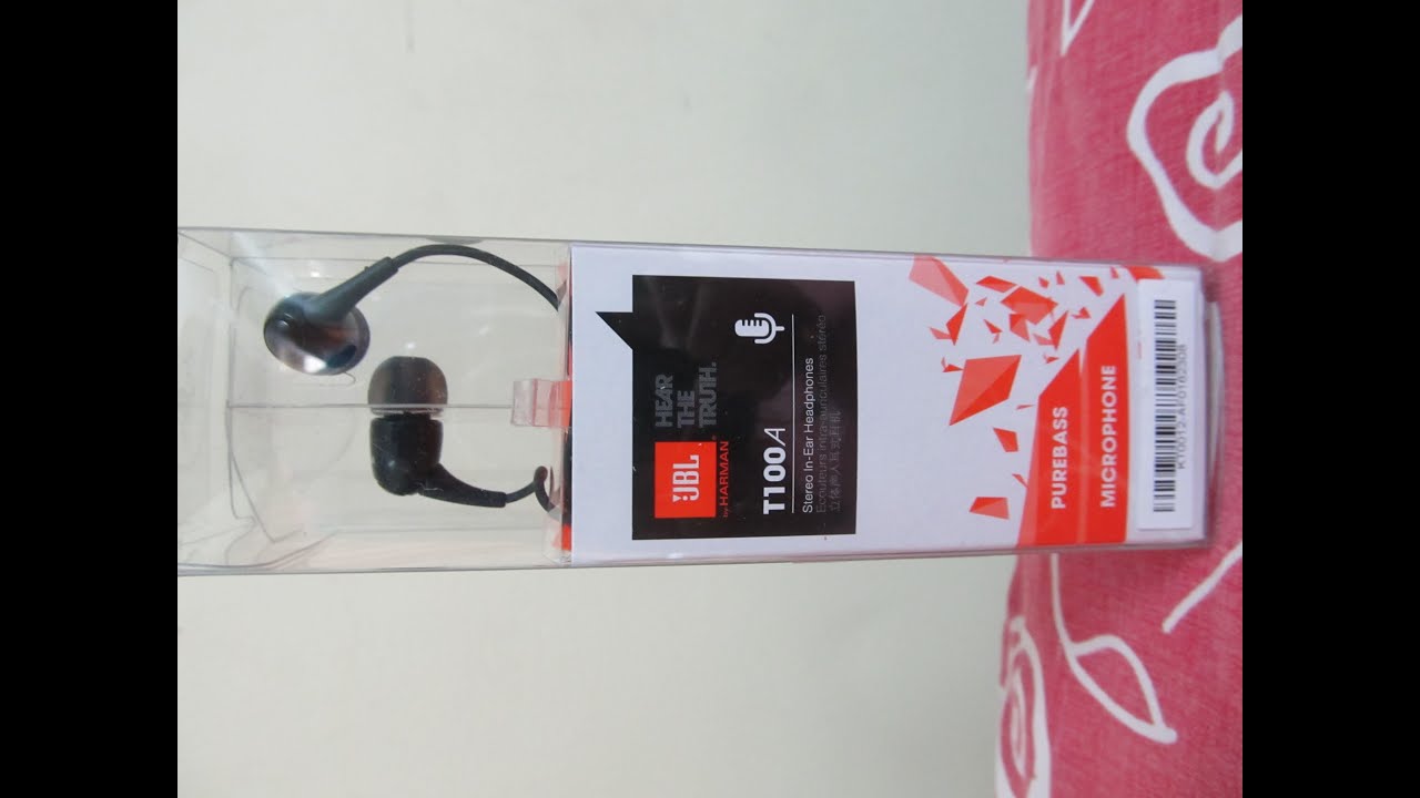 UNBOXING: JBL T100A In Ear Earphones (INDIAN RETAIL UNIT) - YouTube