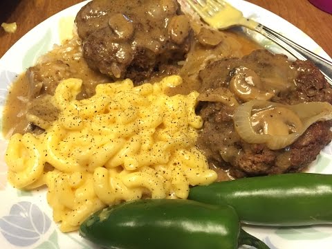 Hamburger Steak With Onions Mushrooms