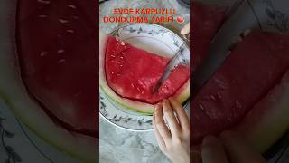 Evde Karpuzlu Dondurma Tari̇fi̇