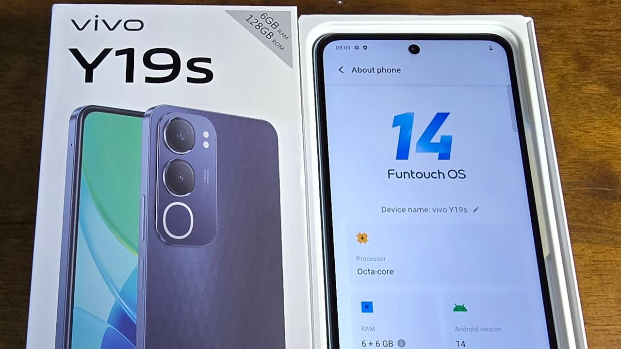 Unboxing Vivo Y19s V2419 6gb Ram 128gb Rom - Blue