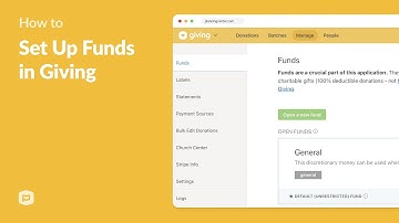 How to Set Up Funds in Planning Center Giving