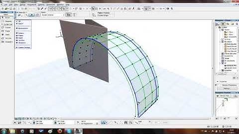How to create dome shape with the curtain wall in ArchiCAD 15 New