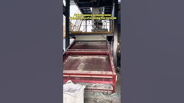 Experiment of sieving stone powder with high frequency sieve #sandmaker #automobile