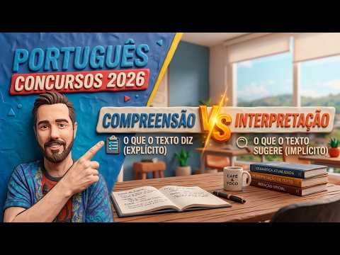 🎯PORTUGUÊS PARA CONCURSOS: COMPREENSÃO X INTERPRETAÇÃO