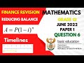 Grade 12 Gauteng 2022 mathematics June paper 1 | Question 6
