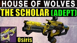 Destiny: The Scholar (Adept) Review! | Trials of Osiris Scout Rifle from The Lighthouse on Mercury!
