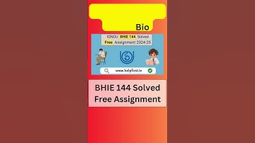 IGNOU BHIE 144 Solved Free Assignment 2024-25  #ignou