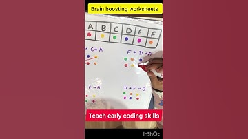 brain boosting worksheets/how to introduce coding activities