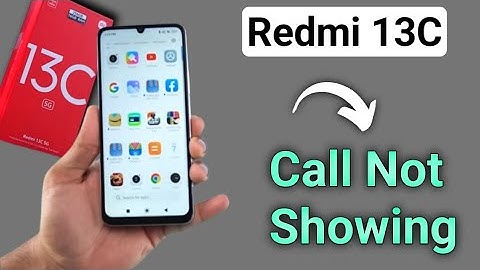 incoming call ringing but not showing redmi 13c, how to fix incoming call not showing on screen